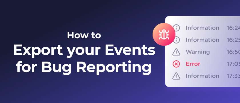 How to save the Windows Logs and Events for Bugs Reporting
